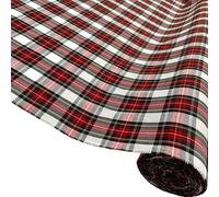Pure Cotton Tartan Fabrics - 3 Designs Sold Per Fat Quarter 146cm Wide - Dress Stuart - Per Fat Quarter