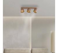 PURE Cup LED downlight, bronze-coloured, 56 cm, metal, 3-bulb