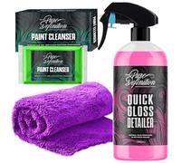 Pure Definition Car Clay Bar Kit, Fine Grade Claybar Block & Detail Lube Spray, Auto Detailing (1000ml + 1 x 100g Clay + Towel)