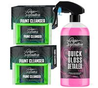 Pure Definition Car Clay Bar Kit, Fine Grade Claybar Block & Detail Lube Spray, Auto Detailing (1000ML + 2 X 100g Clay)