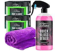 Pure Definition Car Clay Bar Kit, Fine Grade Claybar Block & Detail Lube Spray, Auto Detailing (1000ml + 2 x 100g Clay + Towel)