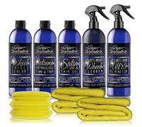 Pure Definition Wheel Cleaning Kit, Alloy Cleaner, Iron Brake Dust Remover Spray, Wax Polish, High Gloss Tyre Gel Sealant - Detailing Set
