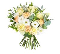 Pure Delight - Next Day Prime Delivery - Avalanche Roses, White Snapdragons and Eustoma - A Stunning Gift Any Occasion - Brighten someone's day with flowers (Large)