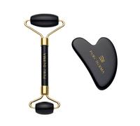 Pure Derma London Black Obsidian Gua Sha & Roller Set Pure Derma London Black
