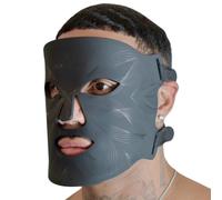 Pure Derma London Men's Led Light Therapy Face Mask In Black Black One Size