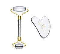 Pure Derma London Terahertz Gua Sha & Roller Set in Silver Pure Derma London Silver