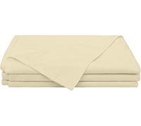 Pure Dreams Flat Sheet 100% Egyptian Cotton, 400 Thread Count, Premium Hotel Quality Ultra Soft Bedding | Luxury, Wrinkle Resistant Top Sheet-Taupe Solid, Emperor Size