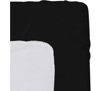 Pure Dreams King Fitted Sheet 35 cm Deep Pocket- 100% Egyptian Cotton- Hotel Quality Fitted Bedsheets- 1000 Thread count-Black Solid