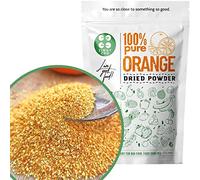 Pure Dried Orange Peel Powder | Whole Dried Fruit Orange Zest | Coarse Dried Orange Peel - for Turkish Tea, Cheesecake Cake Topping Protein Smoothie Clensing Powder Citrus Tea Powder (coarse Powder)