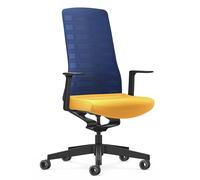 Pure Edition Active Office swivel chair Interchair Blue - Yellow - PU21A19 05