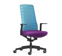 Pure Edition Active Office swivel chair Interchair Light blue - Purple - PU21A19 12