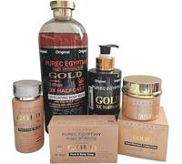 Pure Egyptian Half Cast 14 Days Face & Body Whitening Lotion 300ml + Body Wash + Serum 100 ml + Soap 180g + Face Cream, Face & Body Skin Brightening, 5 in 1 Colour correction Combo
