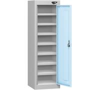 Pure Eight Bay Low Ribbon Blue Tablet Locker