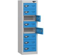 Pure Eight Door Low Cobalt Blue Tablet Locker