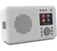 Pure Elan Connect portable DAB+ radio with Bluetooth 5.0 (DAB/DAB+ & FM radio, TFT colour display, 20 station memory, preset buttons, 3.5mm AUX jack, mains and battery powered) Stone Grey