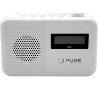 Pure Elan One2 portable DAB+/FM radio with Bluetooth 5.1 (LCD display, 10 preset buttons, can run with 4xAA batteries) Cotton White