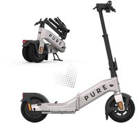 PURE ELECTRIC Pure Advance Flex Folding Electric Scooter - Platinum Silver, Silver/Grey