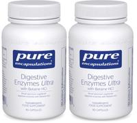 Pure Encapsulations Digestive Enzymes Ultra with Betaine HCl, 90 Capsules (Pack of 2)