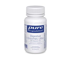 Pure Encapsulations Digestive Enzymes Ultra with Betaine HCl - Vegetarian Digestive Enzymes - Lactose, Protein & Fat Digestion - 30 Capsules