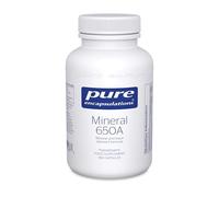 Pure Encapsulations Mineral 650A, Calcium Magnesium Iron Zinc, 180 Capsules | With Iodine and Selenium, Hypoallergenic Mineral and Trace Element Formula, Gluten Free, Peanut Free