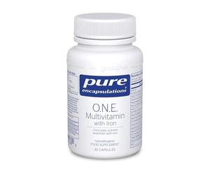 Pure Encapsulations O.N.E. Multivitamin with Iron, 30 Capsules