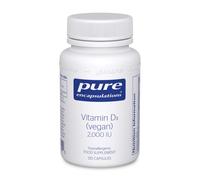 Pure Encapsulations Vitamin D3 2,000 IU (Vegan) - Hypoallergenic Vitamin D Supplement - Immune System, Bone and Muscle Function Support - 120 Vegan Capsules