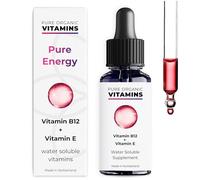 Pure Energy - Vitamin B12 Drops with Vitamin E - 50 Day Supply - 10,000% NRV per Dose - Gut-Bypass Formula for Enhanced Absorption - Swiss Made, Patented - Add 4 Drops to Any Drink - Vegan, Ingestible
