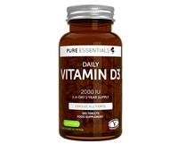 Pure Essentials Daily Vitamin D3 2000iu, 1-Year Supply, Vegetarian, 365 Small Tablets