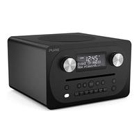 Pure Evoke C-D4 All-in-One Music System with DAB/DAB+/FM Digital Radio - DAB Radio with Bluetooth Music Streaming, Dual Alarms and CD Player - Siena Black
