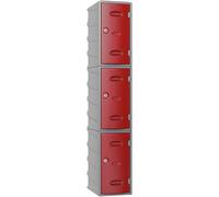 Pure Extreme 3 Door - Plastic Red Locker