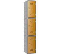 Pure Extreme 3 Door - Plastic Yellow Locker