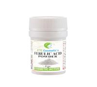 Pure Ferulic Acid Powder - 5 grams - A potent antioxidant and free radical destroyer | Stabilizes Vitamin C and protects cells, For use in creams, serums, lotions