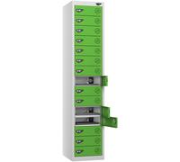 Pure Fifteen Door Forest Green Laptop Locker (with charging)