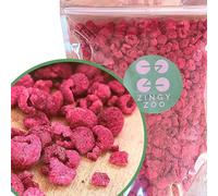 Pure Freeze Dried Raspberry Pieces XL 300g | Broken Dried Raspberries | 100% Fruit Bits Instead of Raspberry Flavouring or Frozen Berry Powder | Raw Vegan Freeze Dried Fruit Crumb | ZingyZoo…