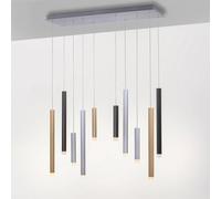 PURE Gemin LED pendant light, 10-bulb mix