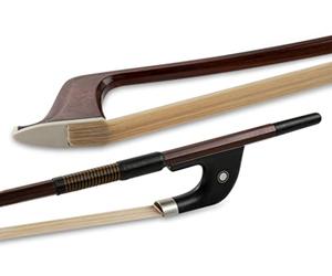 PURE GEWA 404816 double bass bow, brasil wood, Massaranduba, 1/2, octagonal stick, german model