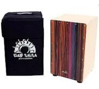 PURE GEWA CLUB SALSA F830110 Cajon with Tuning Key for String Adjustment, Bag, Handle and Rucksack Straps