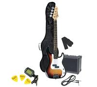 PURE GEWA E-Bass Pack 3-Tone sunburst RCB-100 incl. amp, gig bag, tuner, strap, cable, picks