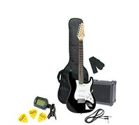 PURE GEWA E-Guitar Pack black RC-100 incl. amp, gig bag, tuner, strap, cable, strings, picks