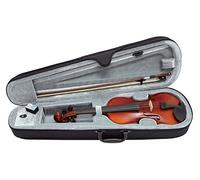 PURE GEWA Violin Set EW Ebony - Violin 1/8, Set Ready to Play In ase, Bow, Rosin, Chin Rest, Fine Tuner Tailpiece