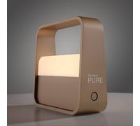 PURE Go LED rechargeable table lamp, bronze, aluminium