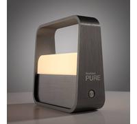 PURE Go LED rechargeable table lamp, grey, aluminium