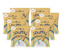 Pure Goat Organic Baby Puffs 20g (Pack of 8) | 5 Vegetables & Legumes Snack for Babies 8+ Months | Gluten-Free Lentil & Pea Puffs | No Added Sugar or Salt | Organic Finger Food