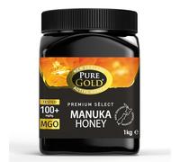 Pure Gold - Manuka Honey - 100+ MGO Certified Premium - 1kg - New Zealand, Ethically Sourced, Raw & Unpasteurised - Naturally Made by Bees & Home Traceable - 1 Pack