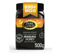 Pure Gold - Manuka Honey - 850+ MGO Certified Premium - 500g - New Zealand, Ethically Sourced, Raw & Unpasteurised - Naturally Made by Bees & Home Traceable - 1 Pack