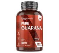 Pure Guarana Capsules - 2400 mg 120 Capsules - High Strength Metabolism & Energy tablets - Supplement for Weight Management & Focus