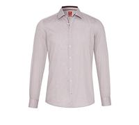 pure h. tico Men's 4017-714 Pure-City Hemd Langarm Dress Shirt, Light red Print, S