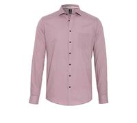 pure h. tico Men's 4032-464 Pure-City Hemd Black Langarm Dress Shirt, Bordeaux Print, M