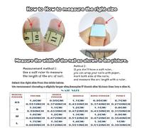 Pure Handmade Fake Nails Press On Nails Stick on French Tip False Nails Acrylic Soft Solid UV Art Gel Nail For Girl Women Daily Gift Holiday Fit All Fingers (Q345, L)