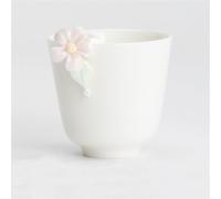 Pure Handmade Pinch Flower Sample Tea Cup Kung Fu Pink Tea Cup Ceramic Individual Cup Lady Personal Drink Moon White 2 30 100ml